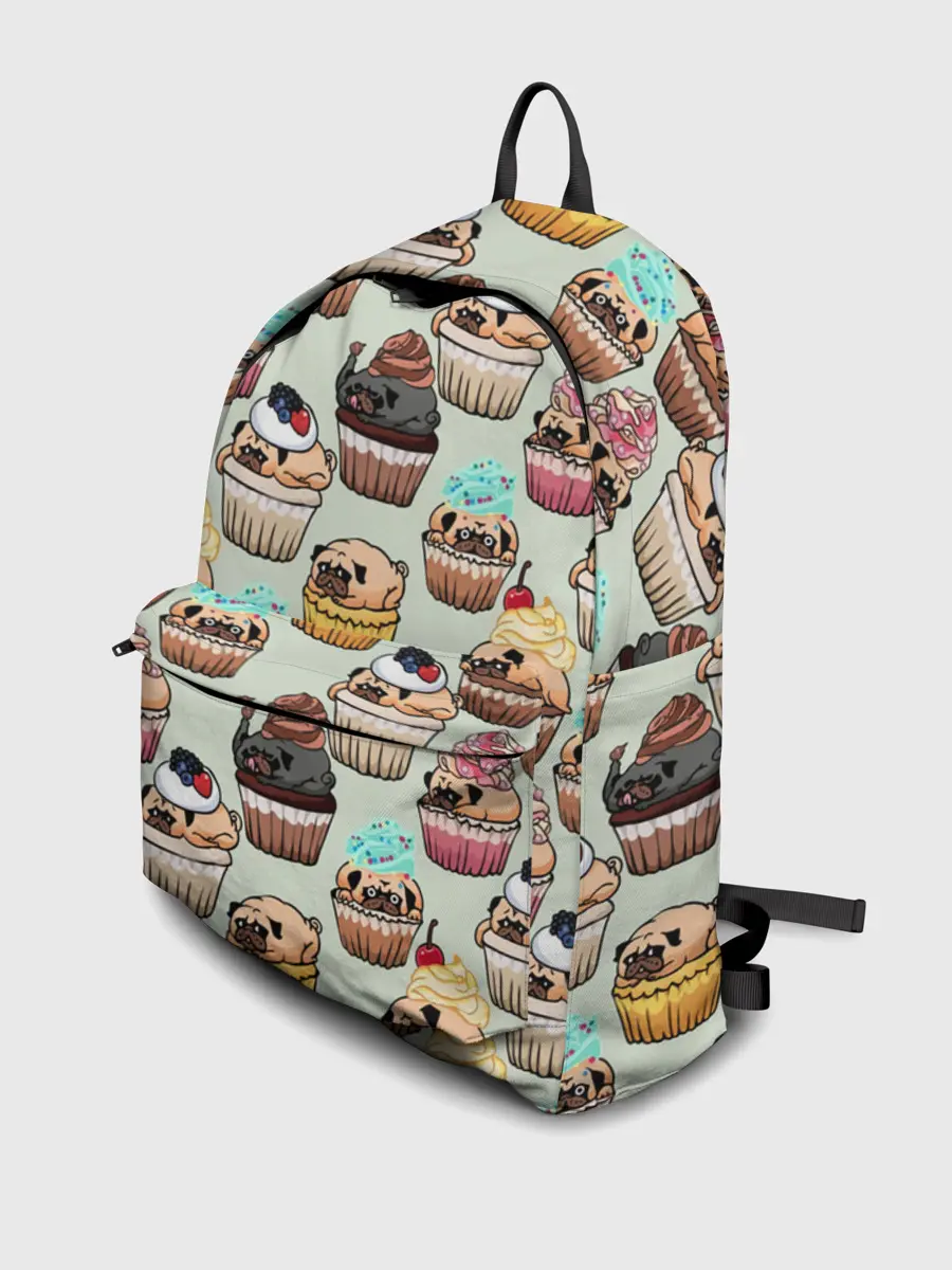 Рюкзак джинсовый / Мопсы - Кексики