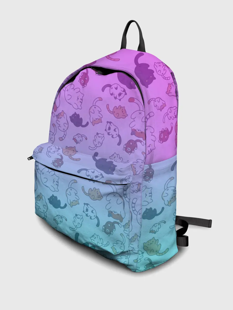 Рюкзак джинсовый / Котики в полете