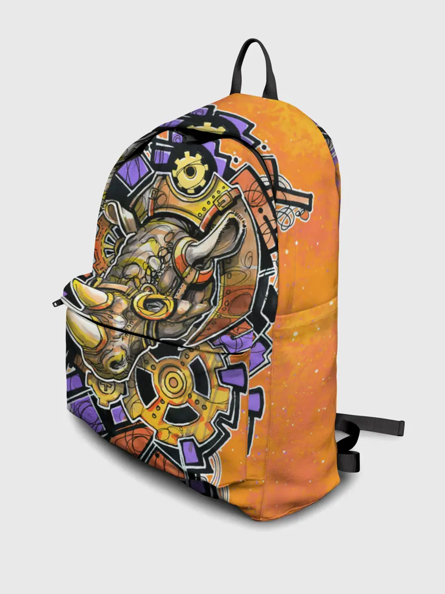 Рюкзак джинсовый / Стимпанк Носорог - Rhino