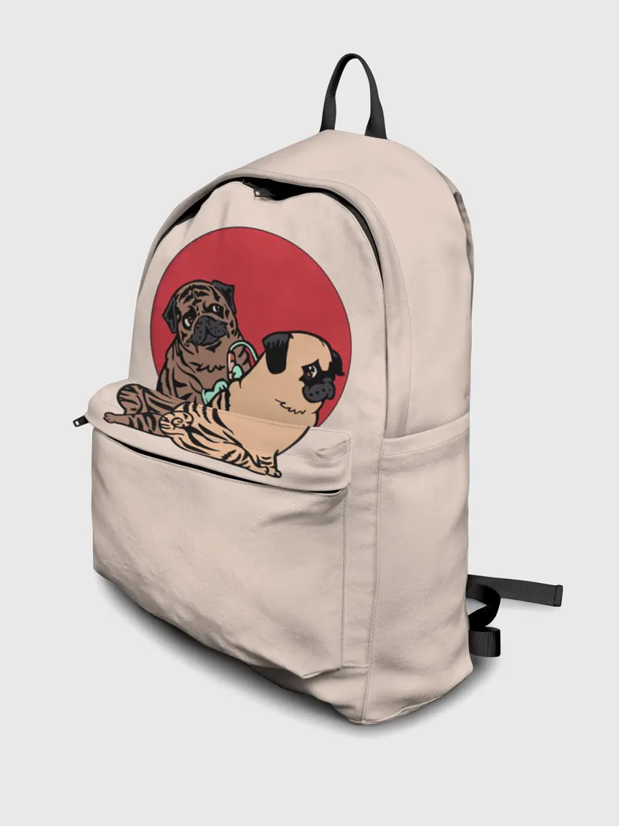 Рюкзак джинсовый / Мопсы | Тату мастер