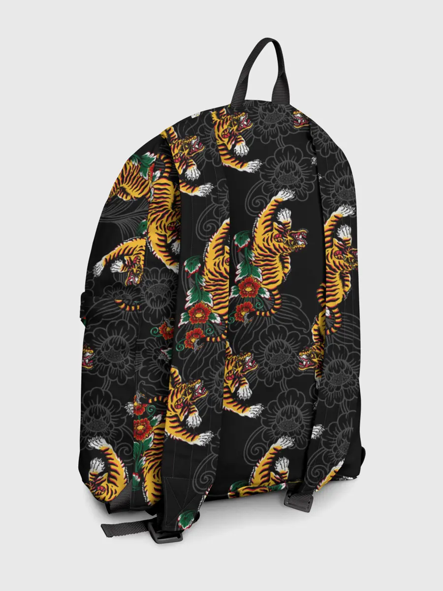 Рюкзак джинсовый / Японский стиль - тигры