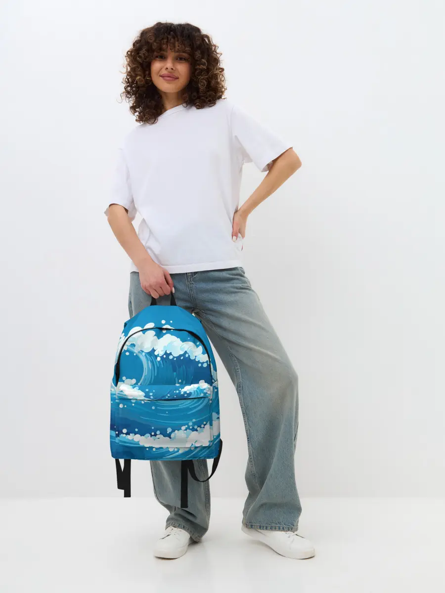 Рюкзак джинсовый / Волны
