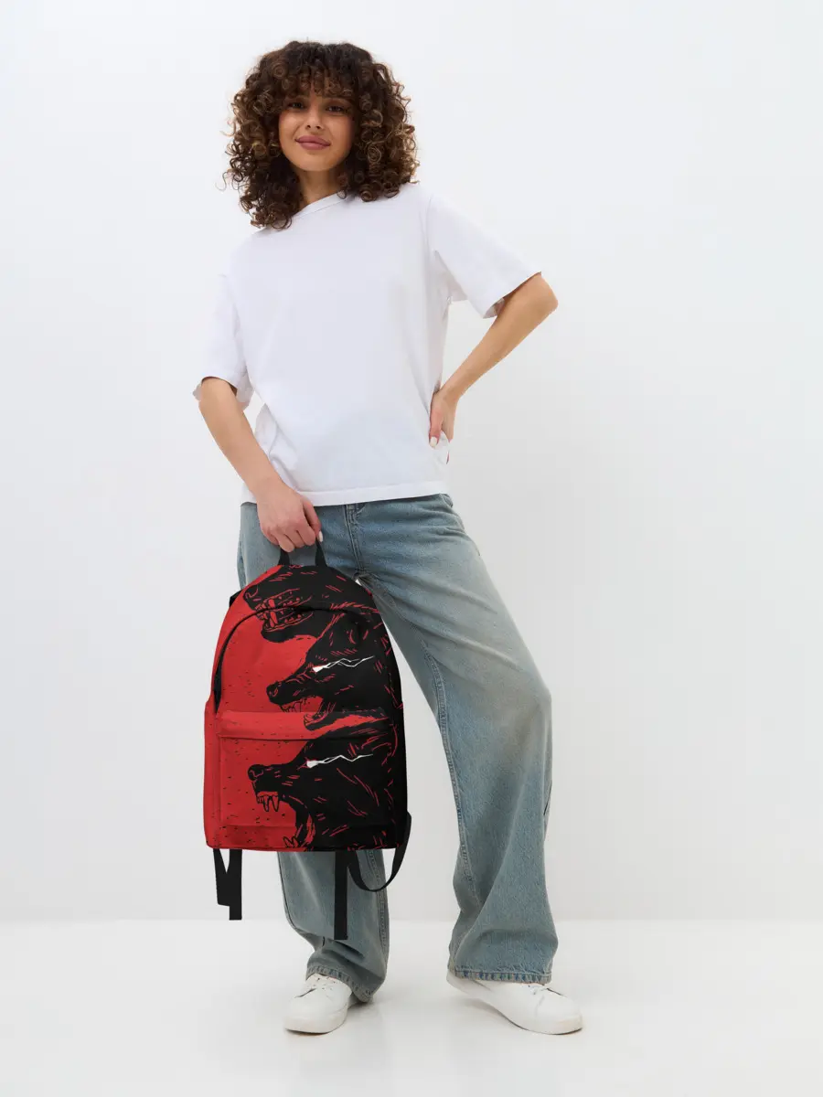 Рюкзак джинсовый / Evil Wolves