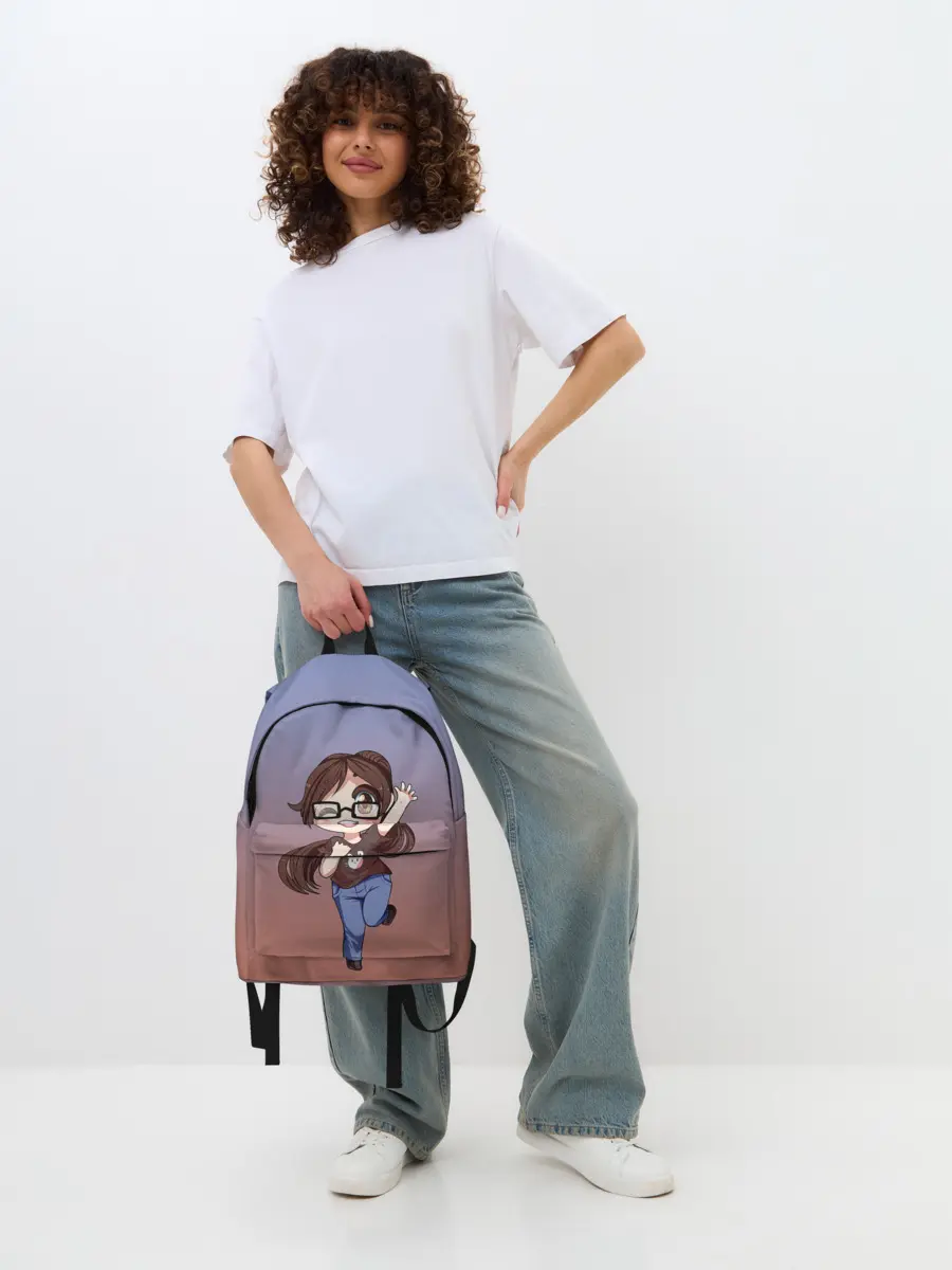 Рюкзак джинсовый / обычная девочка фрилансер