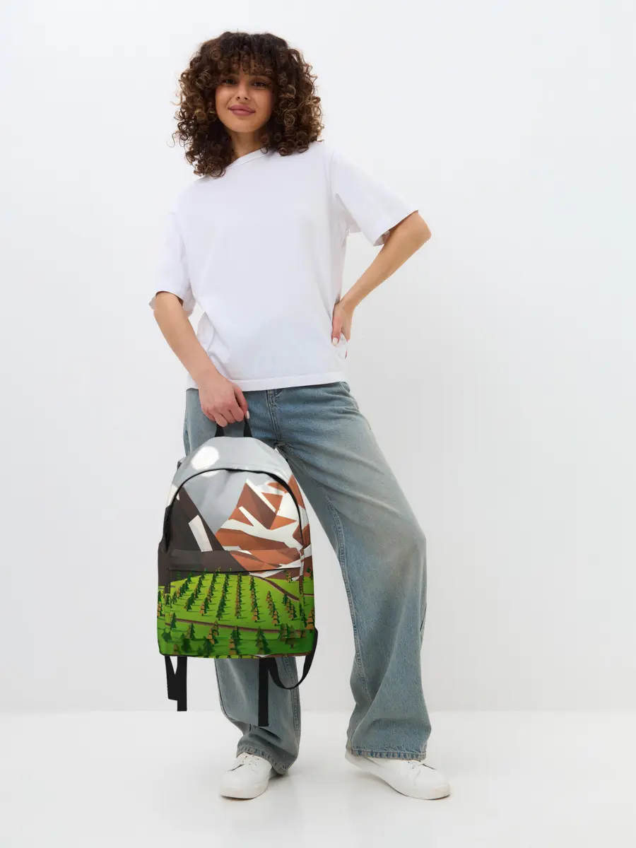 Рюкзак джинсовый / Горы