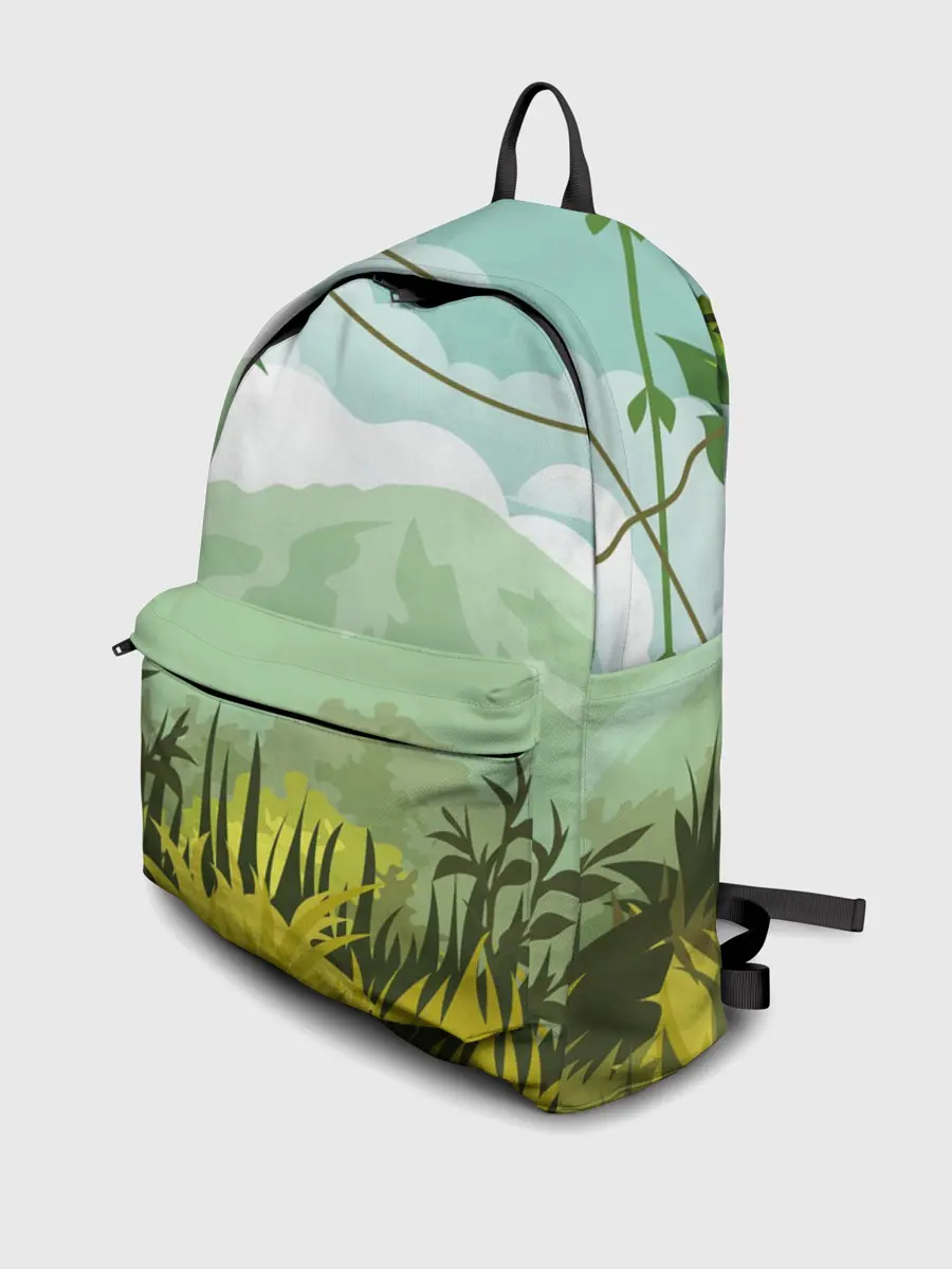 Рюкзак джинсовый / Тропики