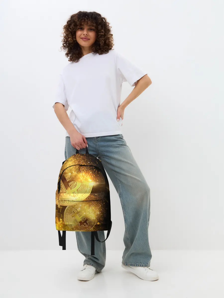 Рюкзак джинсовый / БИТКОИН ЗОЛОТО | BITCOIN GOLD
