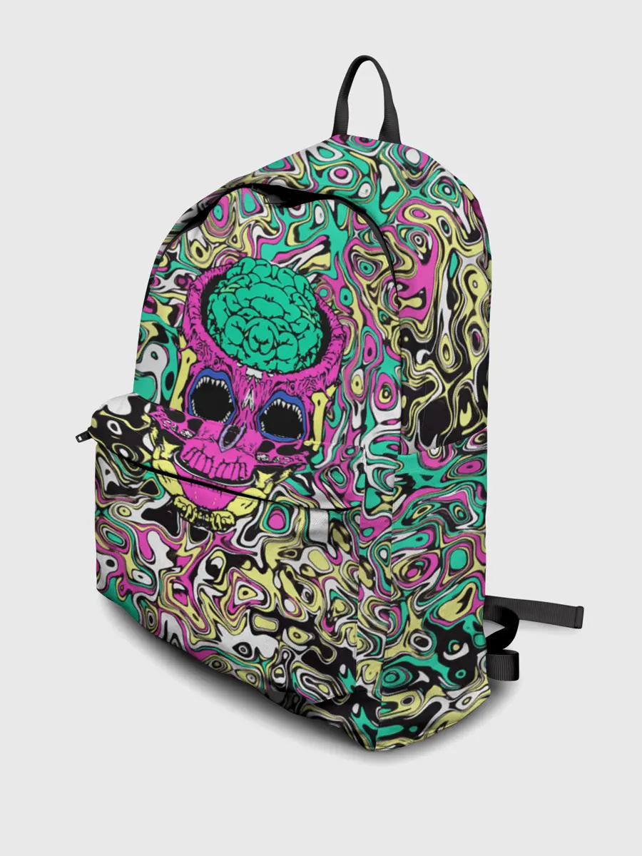 Рюкзак джинсовый / Череп