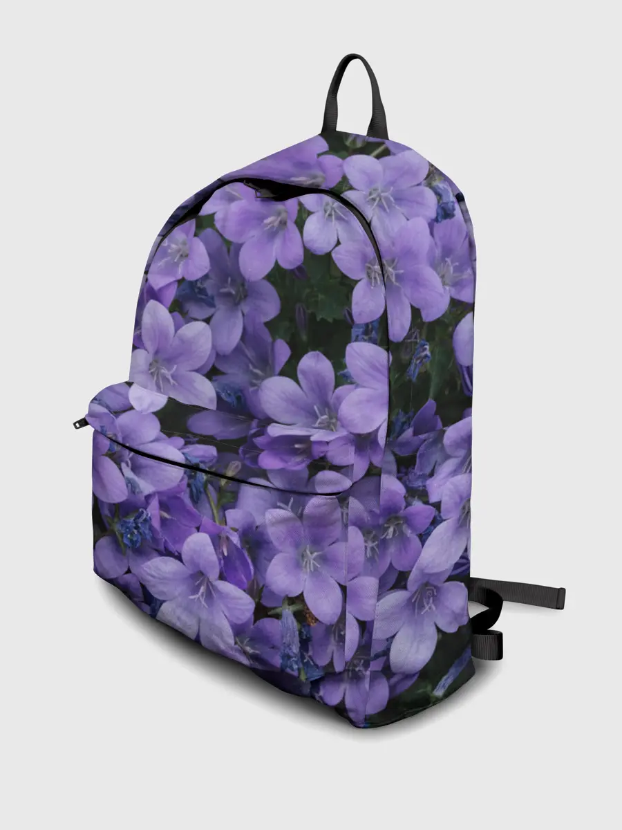 Рюкзак джинсовый / Фиолетовый цвет весны