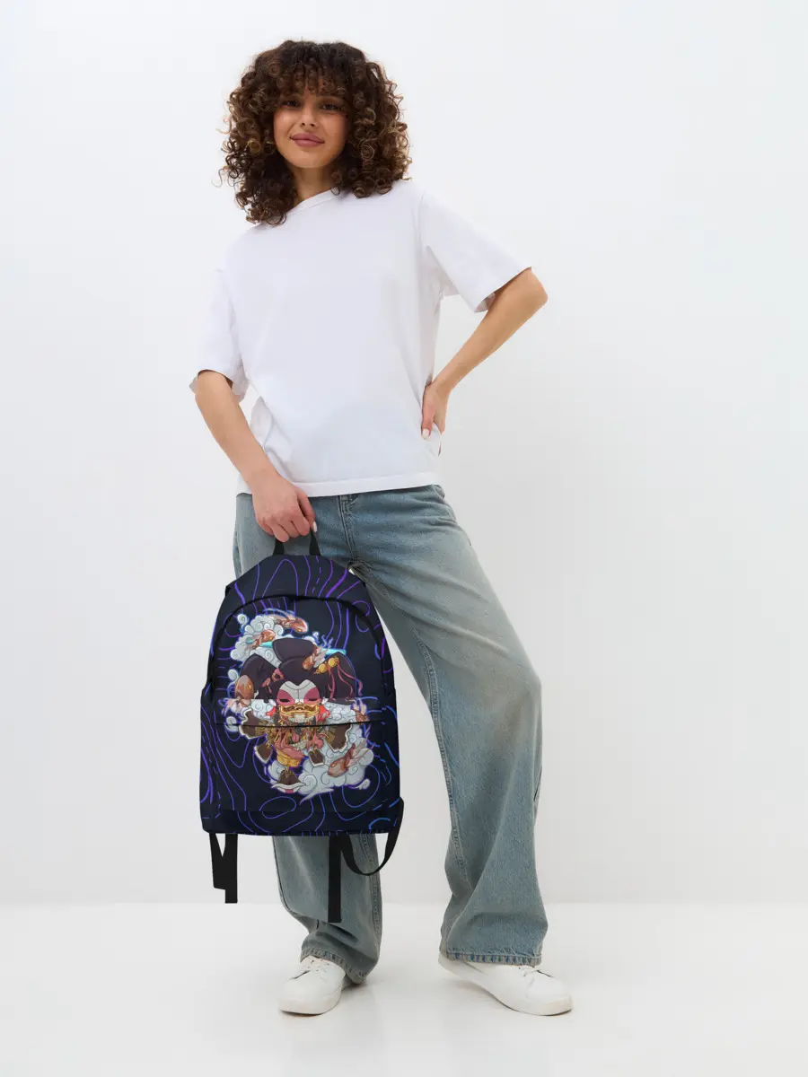 Рюкзак джинсовый / Призрак в доспехах | Cyberpunk