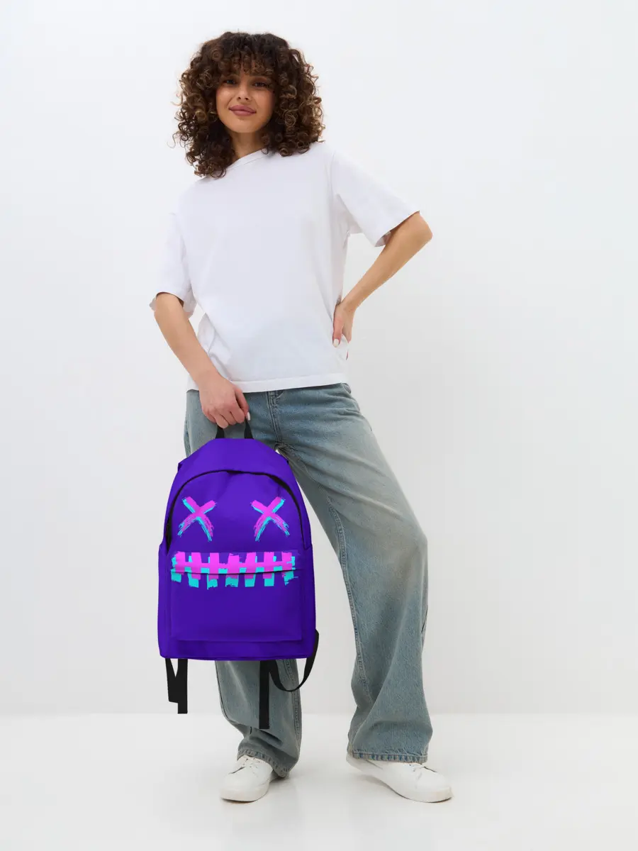 Рюкзак джинсовый / CYBERSTYLE PURPLE EVIL