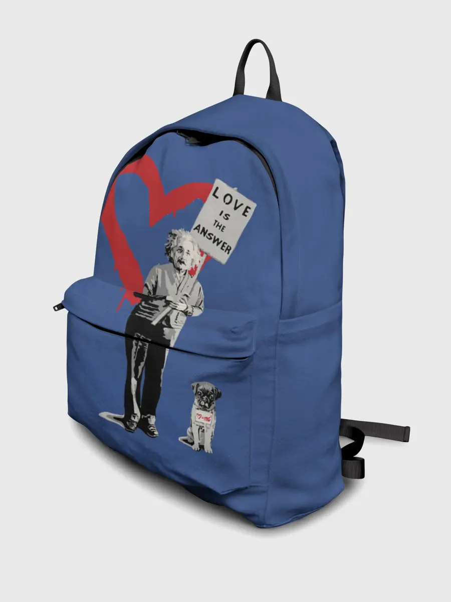 Рюкзак джинсовый / Любовь это ответ | Banksy