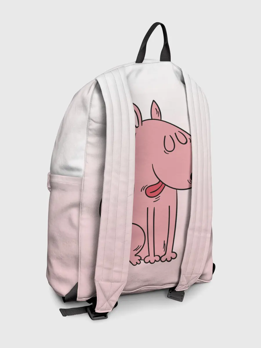 Рюкзак джинсовый / мультяшный мопс