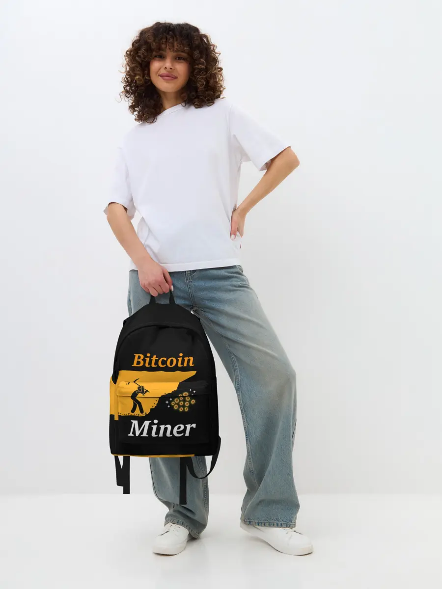 Рюкзак джинсовый / БИТКОИН ШАХТЕР | BITCOIN