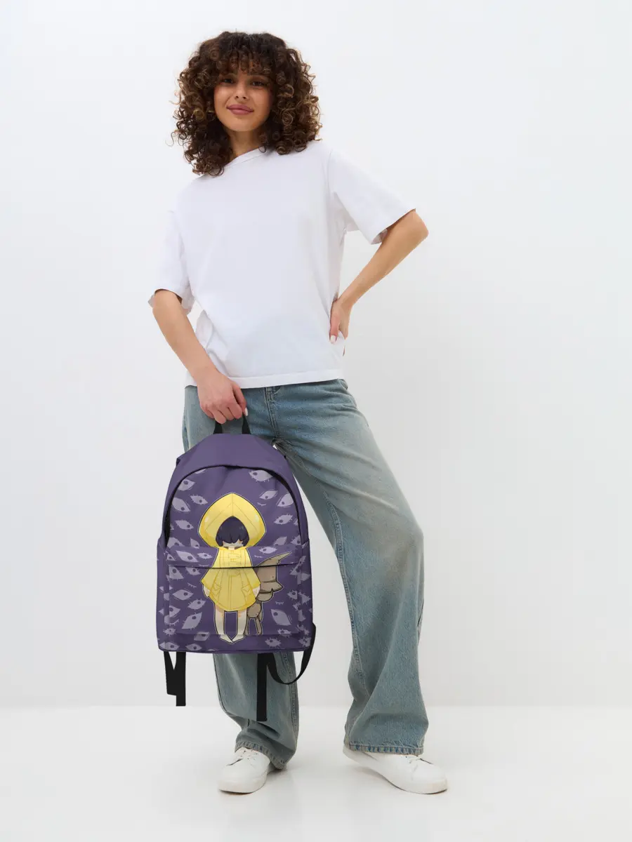 Рюкзак джинсовый / Little Nightmares Глаза