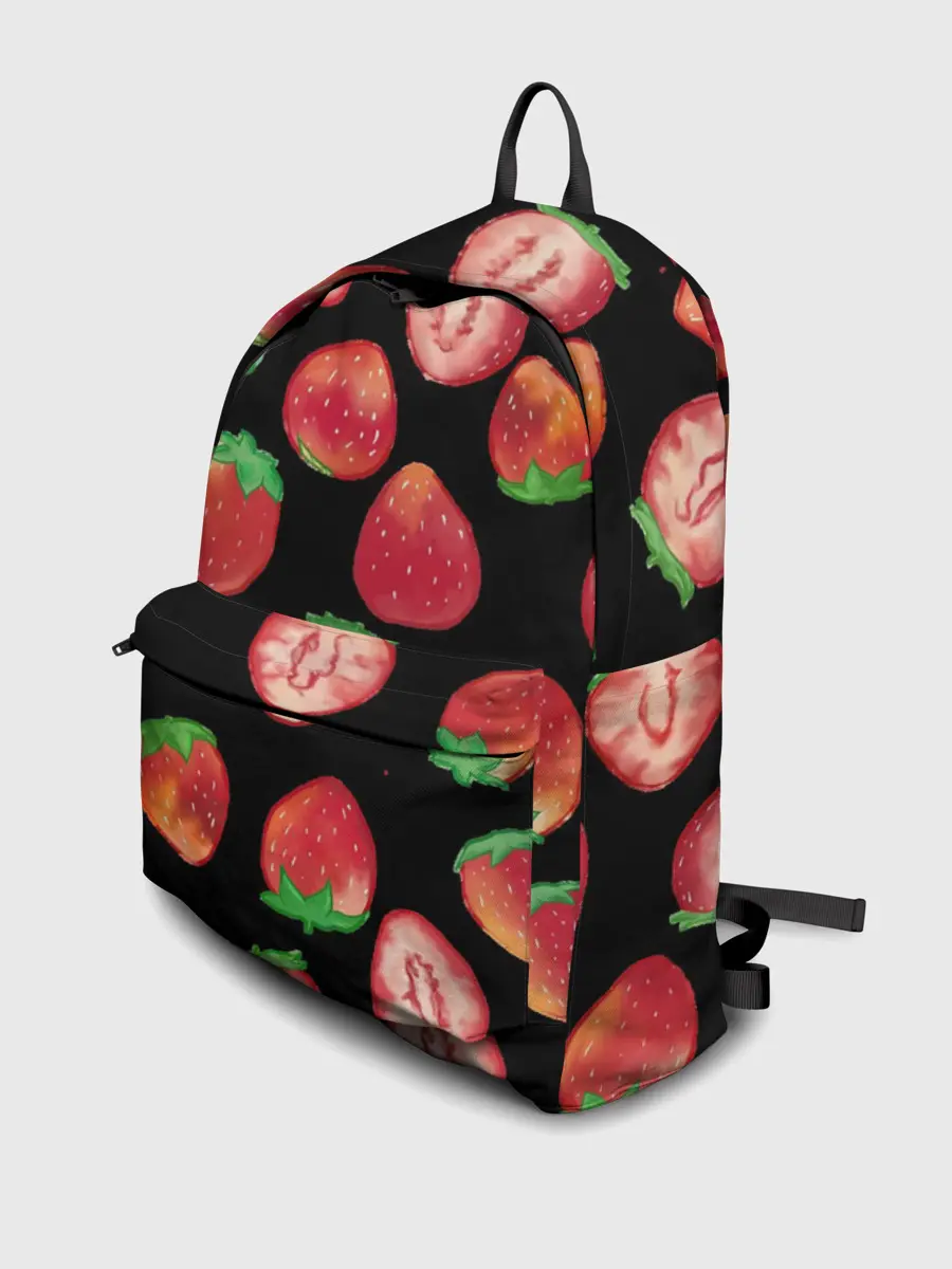 Рюкзак джинсовый / Клубничка