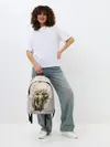 Рюкзак джинсовый / акварельный слон брызги