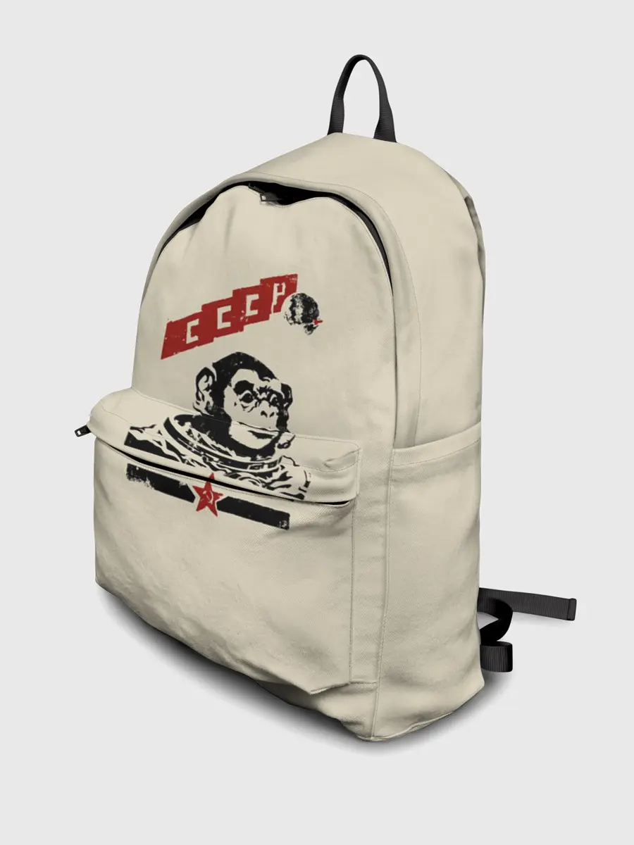 Рюкзак джинсовый / Обезьяна космонавт