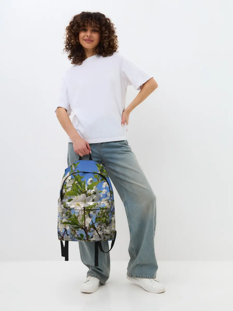 Рюкзак джинсовый / Цвет вишни