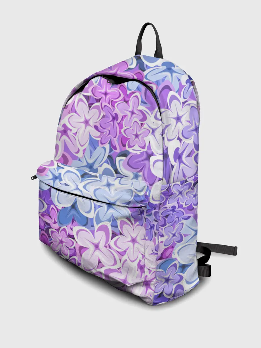 Рюкзак джинсовый / СИРЕНЬ | ЦВЕТЫ | LILAC