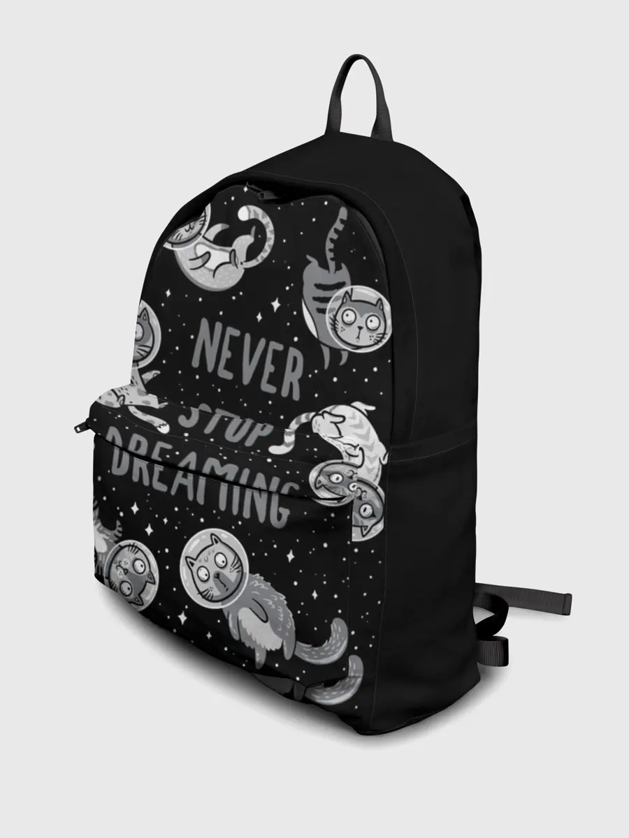 Рюкзак джинсовый / Коты в Космосе