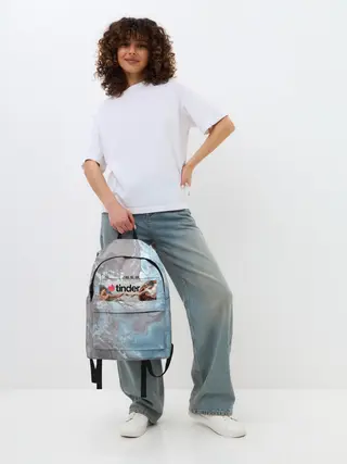 Рюкзак джинсовый / Find me on Tinder | Тиндер