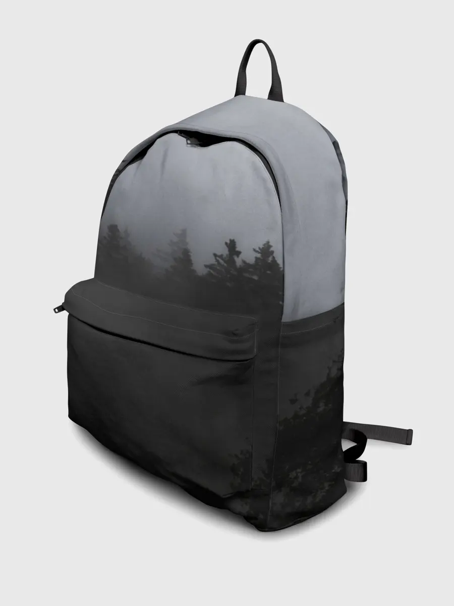 Рюкзак джинсовый / Лес в дыму