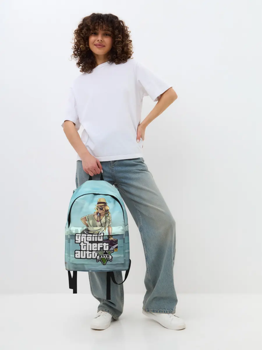 Рюкзак джинсовый / Grand Theft Auto 5 девушка