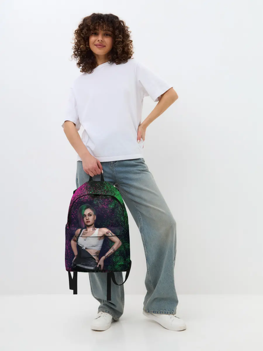 Рюкзак джинсовый / ДЖУДИ АЛЬВАРЕС | CYBERPUNK