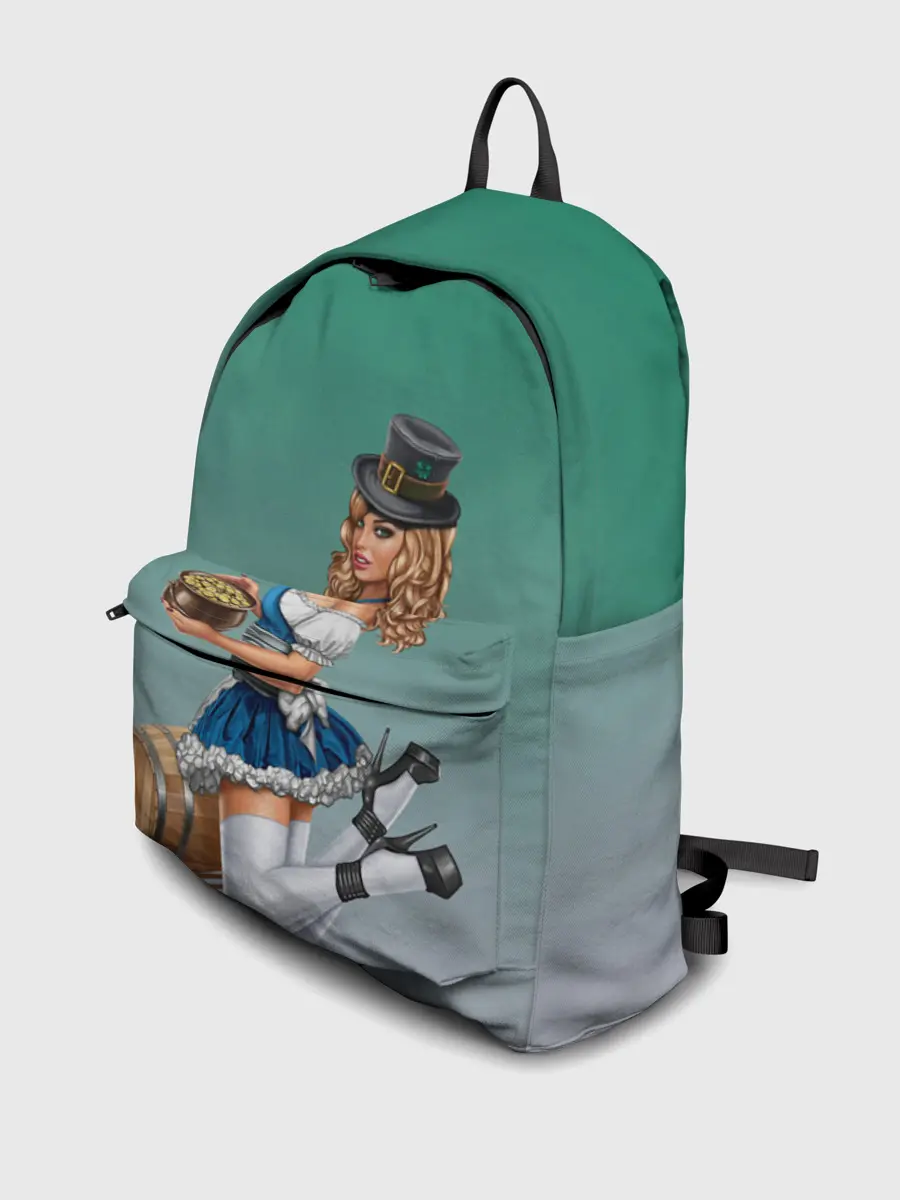 Рюкзак джинсовый / официантка горшок золота