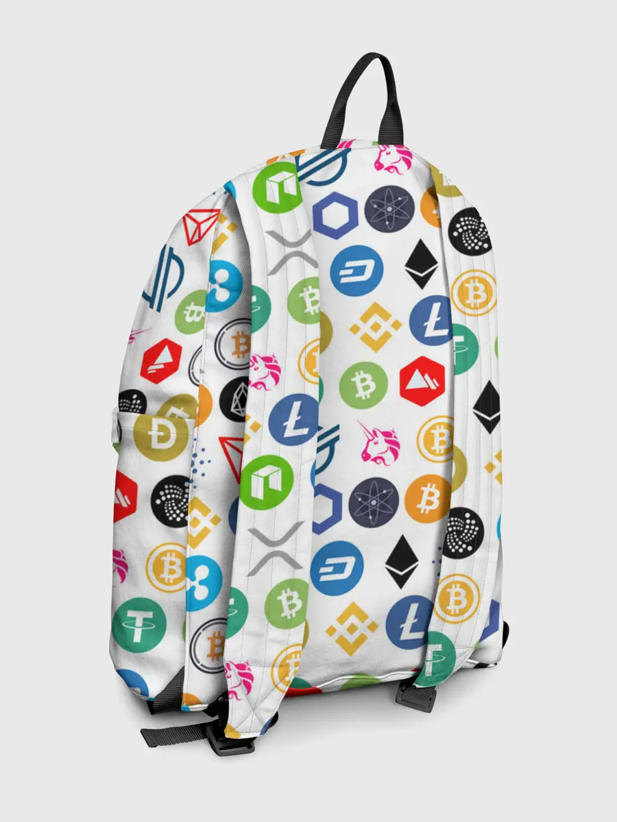 Рюкзак джинсовый / BITCOIN PATTERN | БИТКОИН