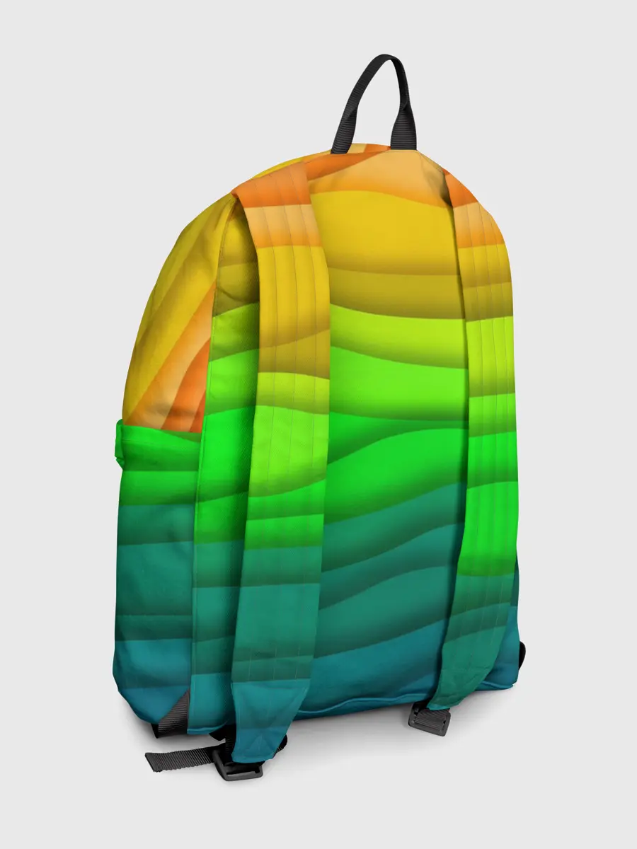 Рюкзак джинсовый / Цветные волны