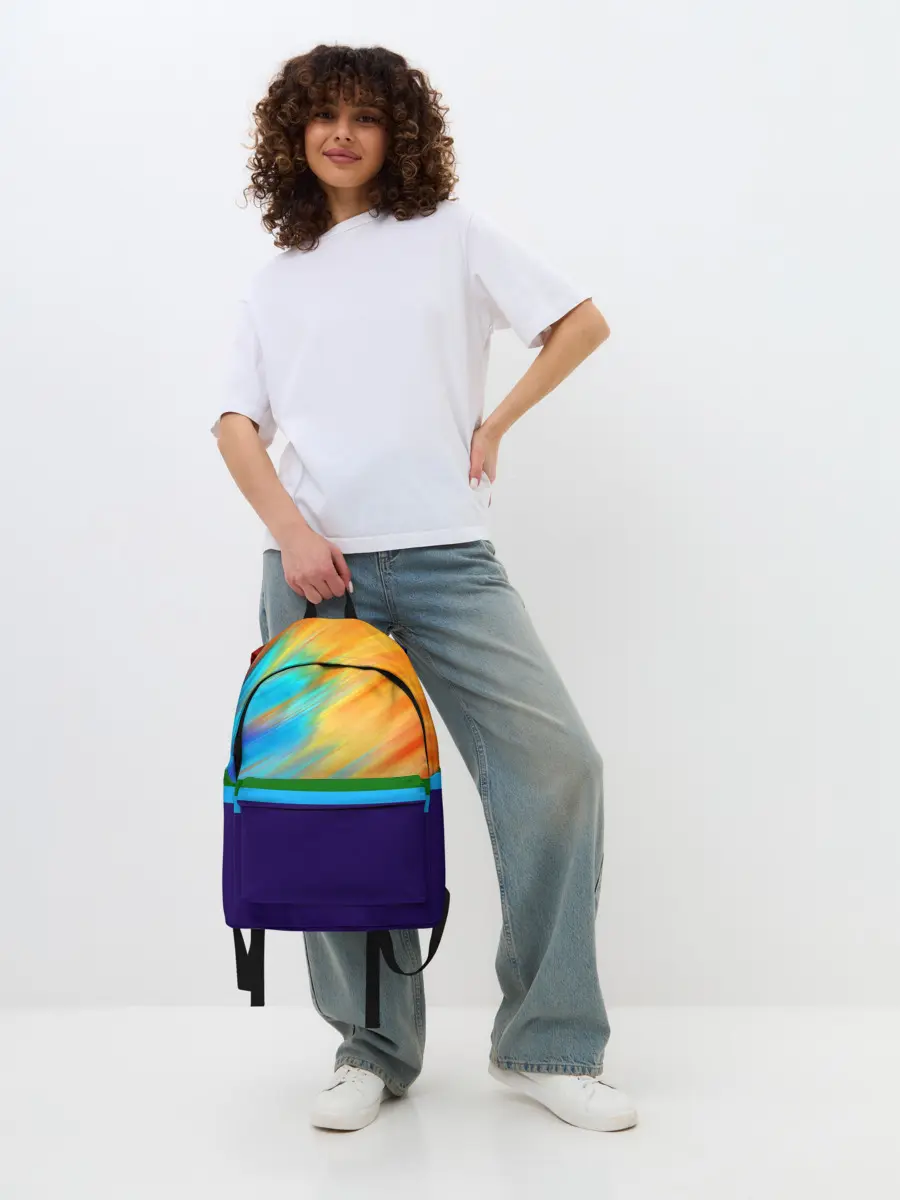 Рюкзак джинсовый / Размытие