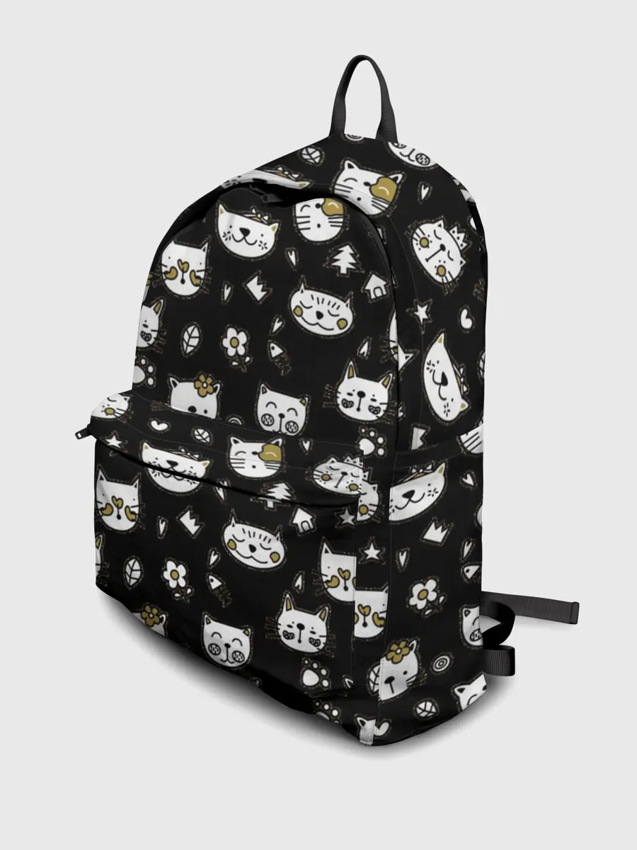 Рюкзак джинсовый / Котики