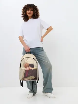 Рюкзак джинсовый / Парни целуются