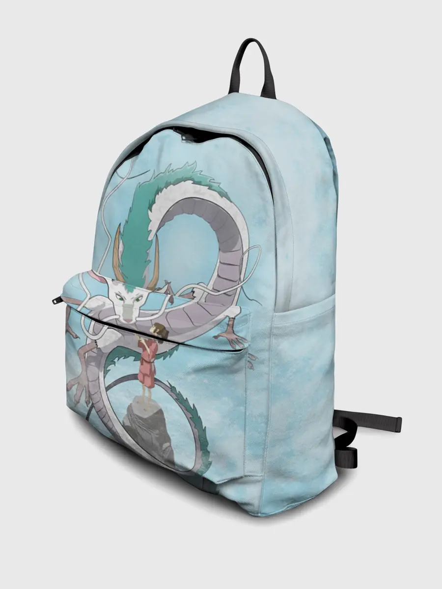 Рюкзак джинсовый / Тихиро на горе с драконом