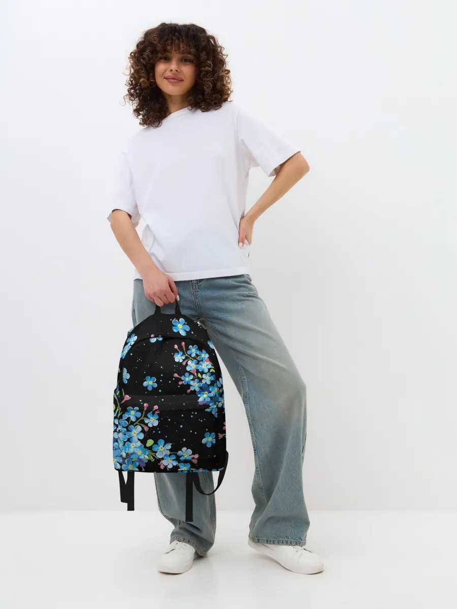 Рюкзак джинсовый / НЕЗАБУДКИ