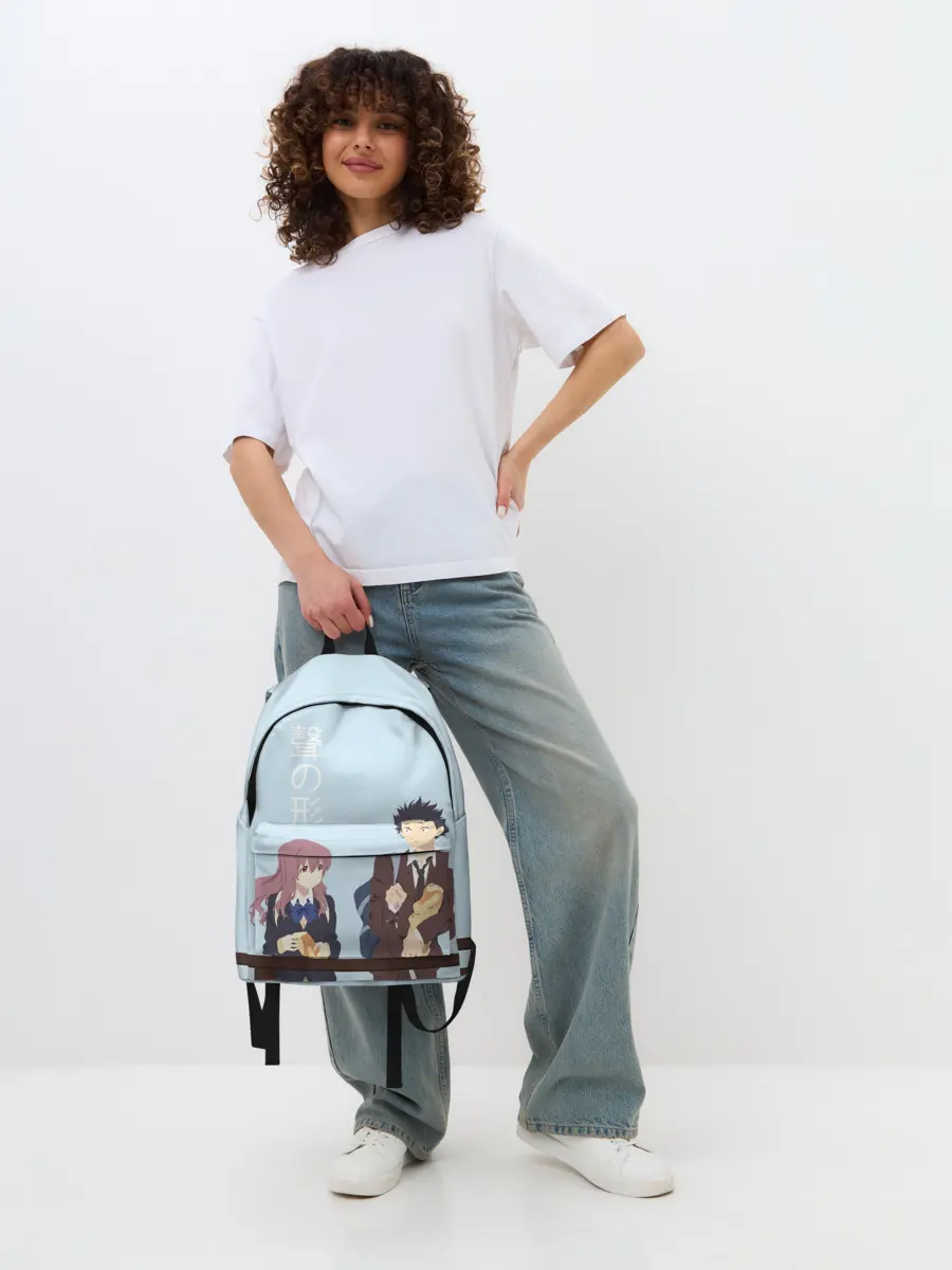 Рюкзак джинсовый / Нисимия и Ишида крошат хлеб