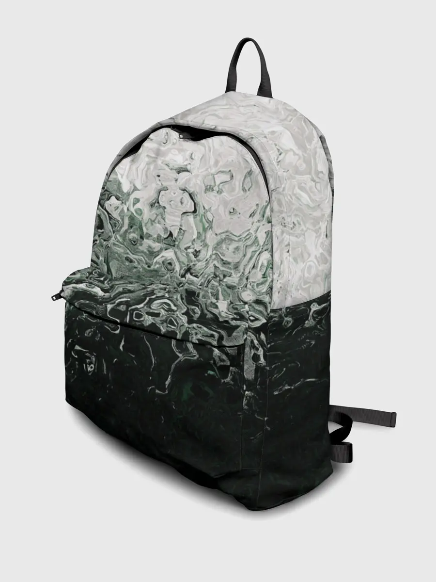 Рюкзак джинсовый / Разводы жидкость абстракция