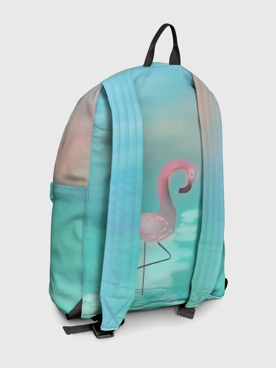 Рюкзак джинсовый / Фламинго