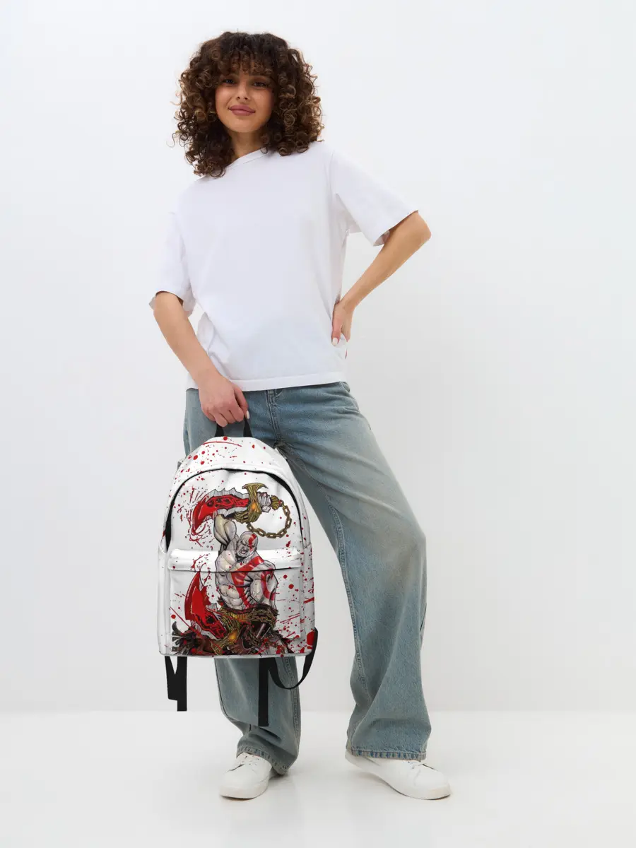 Рюкзак джинсовый / GOD OF WAR