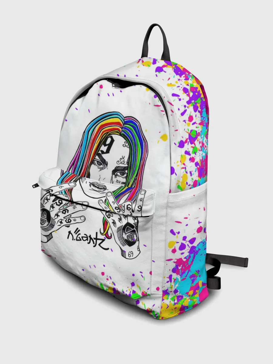 Рюкзак джинсовый / Такеши 6ix9ine