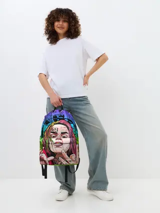 Рюкзак джинсовый / 6IX9INE