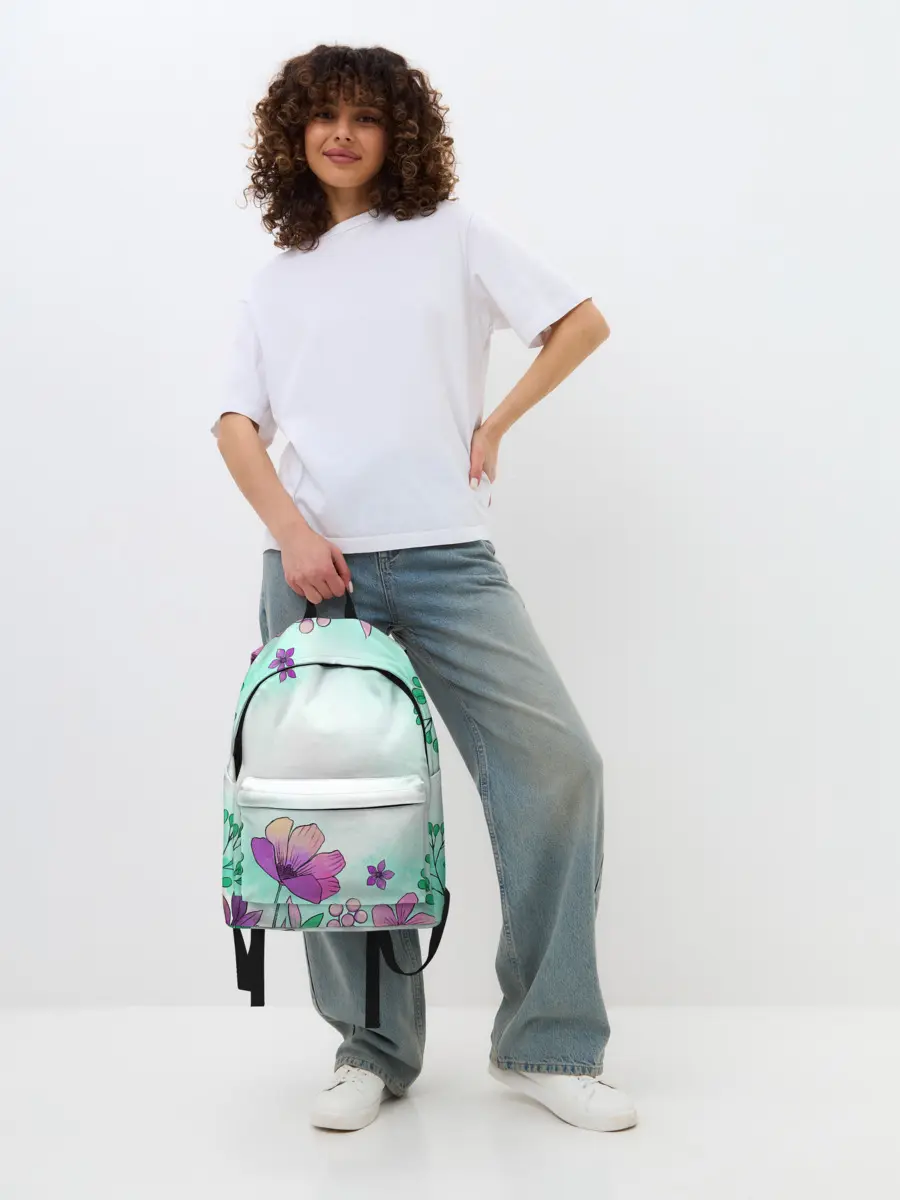 Рюкзак джинсовый / Нежность полей