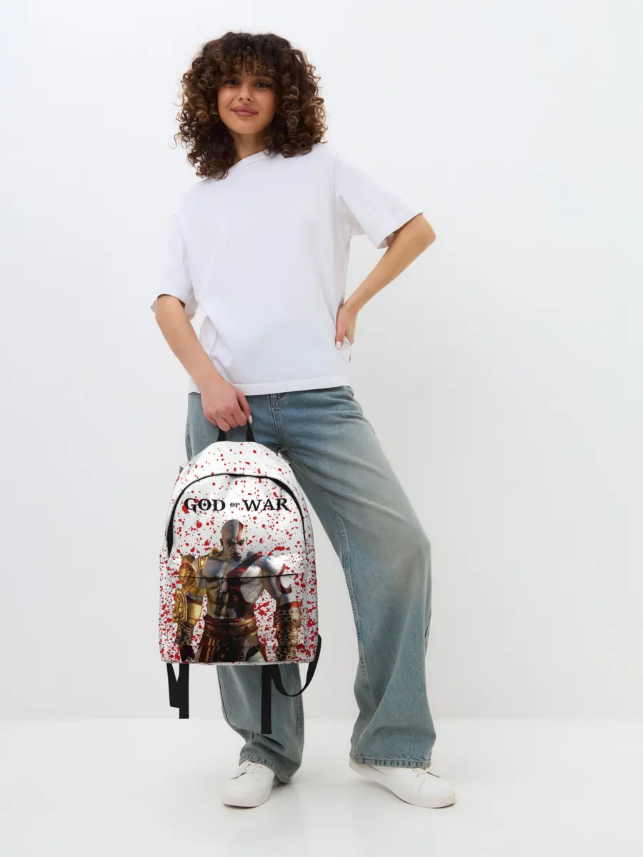 Рюкзак джинсовый / GOD OF WAR