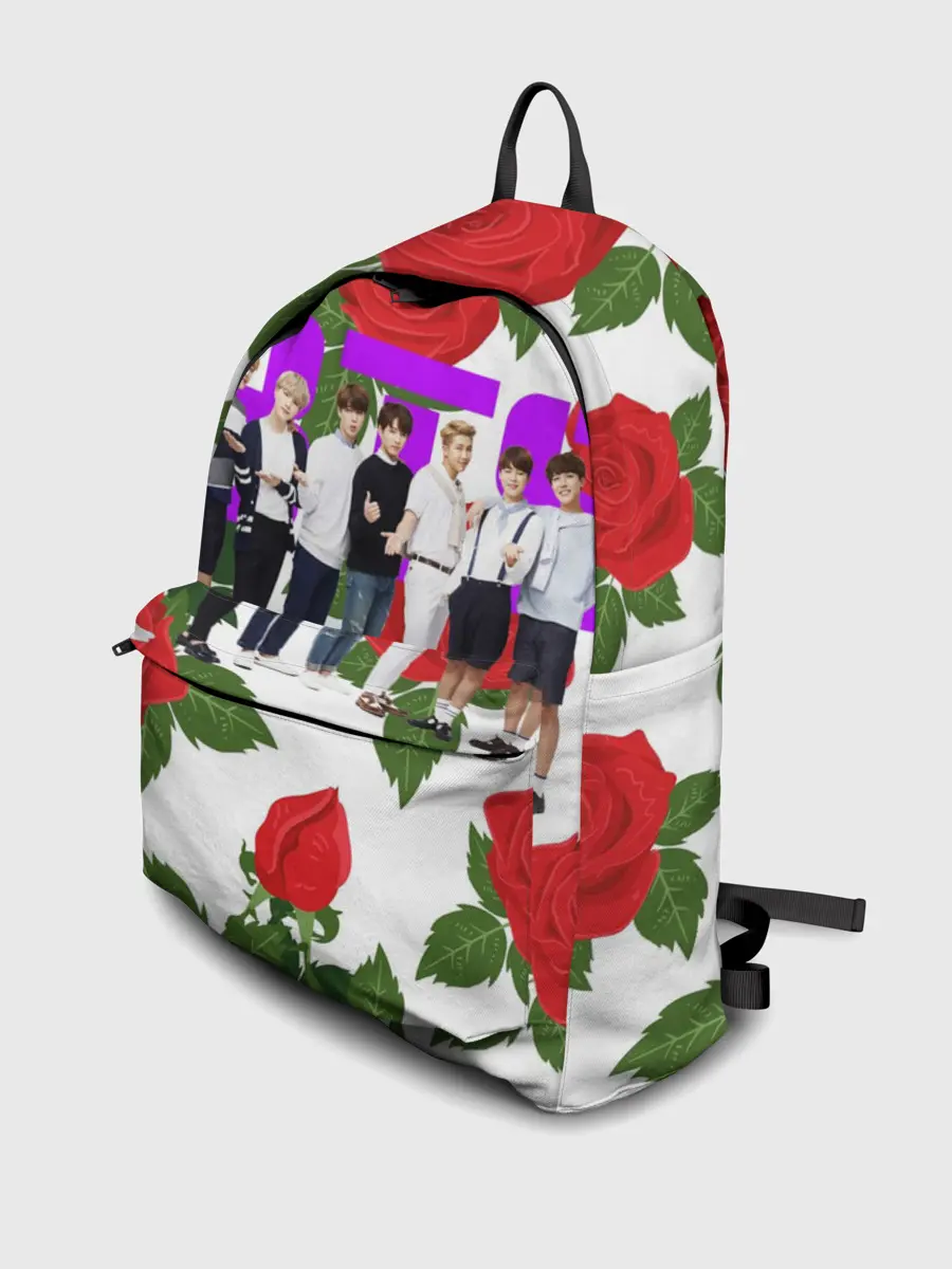 Рюкзак джинсовый / BTS Roses | White