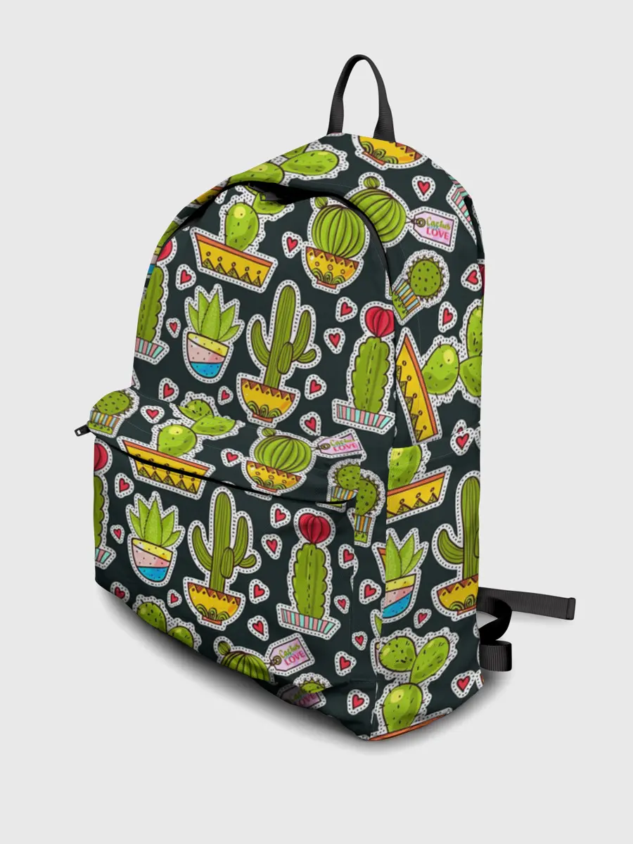 Рюкзак джинсовый / Кактусы