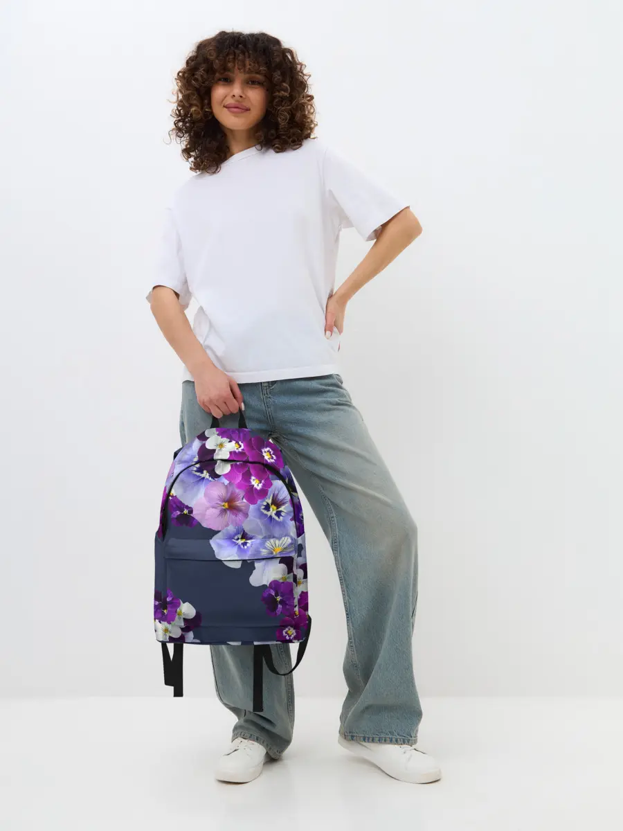 Рюкзак джинсовый / Анютки