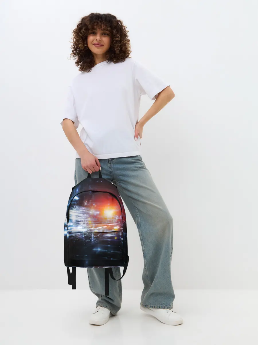 Рюкзак джинсовый / DIGITAL ABSTRACTION