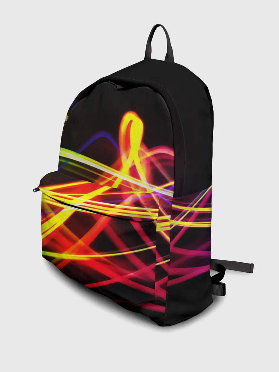 Рюкзак джинсовый / АБСТРАКТНЫЕ ЛУЧИ